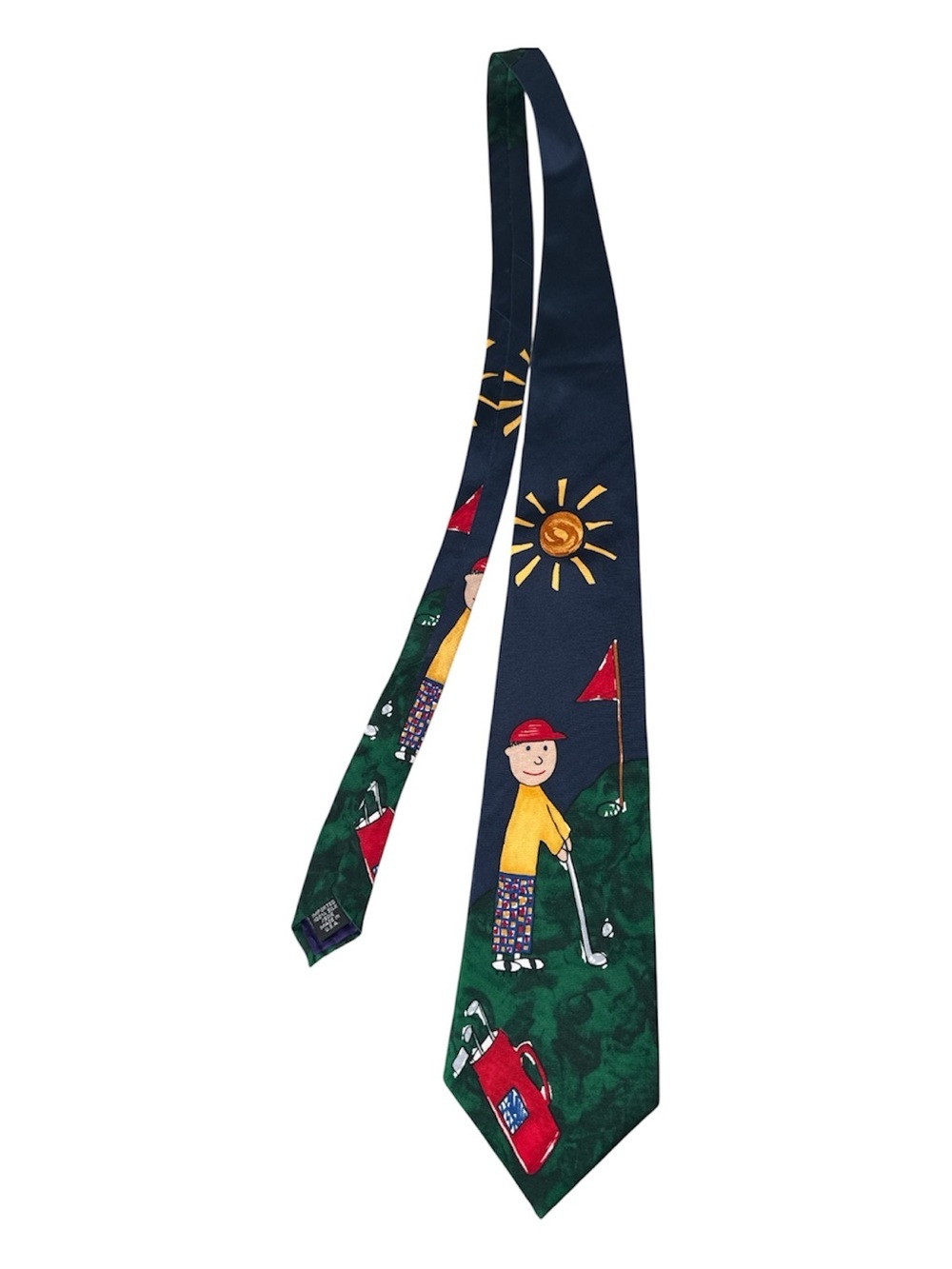 Save The Children 'Golfer Dad" 100% SILK Tie